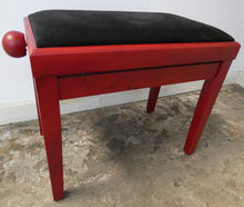 Load image into Gallery viewer, Cherrywood Height Adjustable Piano Stool