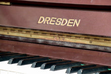 Load image into Gallery viewer, Dresden Upright Piano in Plum Mahogany Cabinet