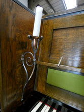 Load image into Gallery viewer, John Broadwood & Sons Manxman Model Upright Piano in English Oak Cabinetry