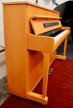 Load image into Gallery viewer, Kemble Oxford Upright Piano in Beech Cabinet with Black Trim