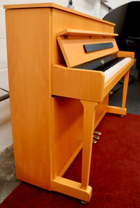Kemble Oxford Upright Piano in Beech Cabinet with Black Trim