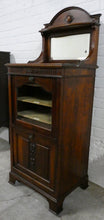 Load image into Gallery viewer, Music Cabinet in Flame Mahogany Finish With Mirror
