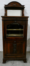 Load image into Gallery viewer, Music Cabinet in Flame Mahogany Finish With Mirror