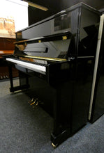 Load image into Gallery viewer, Perzina 122 Konsumat Upright Piano in Black High Gloss