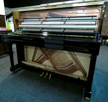 Load image into Gallery viewer, Perzina 122 Konsumat Upright Piano in Black High Gloss