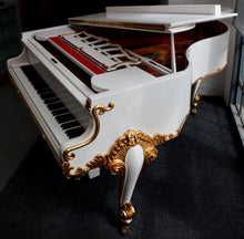 Load image into Gallery viewer, Reid-Sohn SG-172F Grand Piano in White Rococo Finish