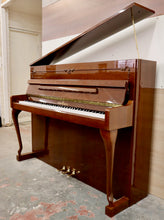 Load image into Gallery viewer,  - SOLD - Schimmel 116 Upright piano in mahogany with cabriolet legs