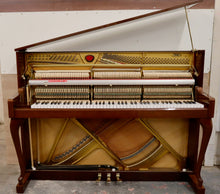 Load image into Gallery viewer,  - SOLD - Schimmel 116 Upright piano in mahogany with cabriolet legs
