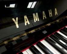 Load image into Gallery viewer, Yamaha C110A Upright Piano in Black High Gloss Finish