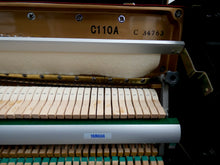 Load image into Gallery viewer, Yamaha C110A Upright Piano in Black High Gloss Finish