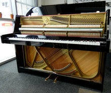 Load image into Gallery viewer, Yamaha E108 Upright Piano in Black High Gloss