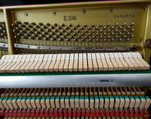 Load image into Gallery viewer, Yamaha E108 Upright Piano in Black High Gloss