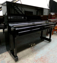 Load image into Gallery viewer, Yamaha Model U1 Upright Piano in High Gloss Black Cabinetry