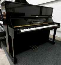 Load image into Gallery viewer, Yamaha Model U1 Upright Piano in High Gloss Black Cabinetry