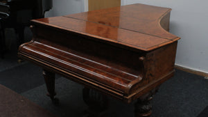 Broadwood Antique Boudoir Grand Piano in Burr Walnut