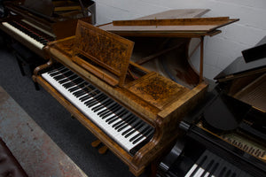 Broadwood Antique Semi Grand Piano in Burr Walnut
