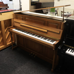 Schimmel 120J Centennial Upright Piano in German Walnut Cabinet