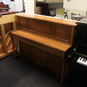 Schimmel 120J Centennial Upright Piano in German Walnut Cabinet