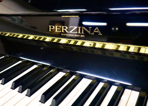 Perzina UP-129 Upright Piano in Black High Gloss