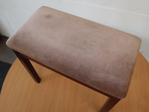 Mahogany Modern Piano Stool with Storage