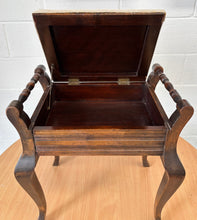 Load image into Gallery viewer, Victorian Antique piano stool with storage