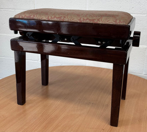 Premium Height Adjustable Mahogany piano stool