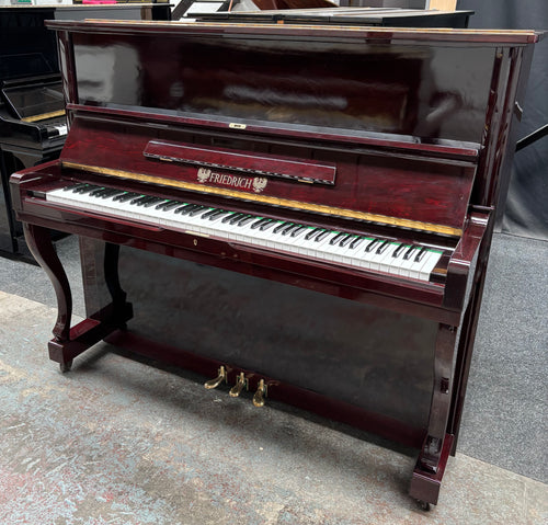 Friedrich F102 Upright Piano in Plum Mahogany