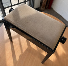 Load image into Gallery viewer, Height Adjustable Black High Gloss Piano Stool