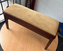 Load image into Gallery viewer, Mahogany Height Adjustable Duet Piano Stool