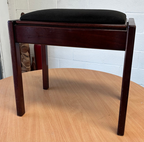 Solid Construction Piano Stool with storage