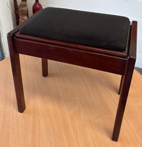 Solid Construction Piano Stool with storage
