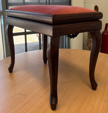 Load image into Gallery viewer, Height Adjustable Mahogany Piano Stool with Cabriole Legs