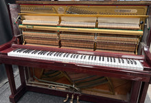 Load image into Gallery viewer, Elysian U121 Upright Piano in Plum Mahogany Cabinetry