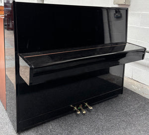 Herman Mayr Upright Piano in Black High Gloss