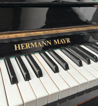 Load image into Gallery viewer, Herman Mayr Upright Piano in Black High Gloss