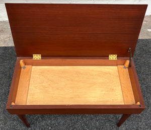 Solid Construction Mid Century Piano Stool