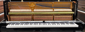 Blüthner Model M Upright Piano in Black High Gloss Cabinetry