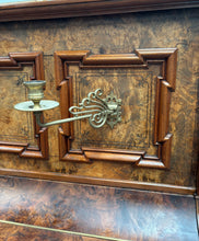 Load image into Gallery viewer, J Schiller Art Case Upright Piano in Burl Walnut