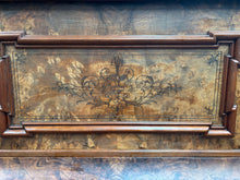 Load image into Gallery viewer, J Schiller Art Case Upright Piano in Burl Walnut