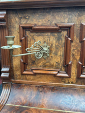 Load image into Gallery viewer, J Schiller Art Case Upright Piano in Burl Walnut