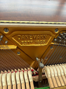 Danemann upright piano in Mahogany