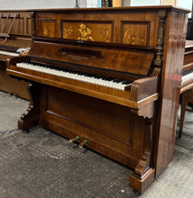 Load image into Gallery viewer, O Beyer-Rahnefeld Dresden Upright piano in Rosewood with Decorative inlay