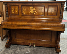 Load image into Gallery viewer, O Beyer-Rahnefeld Dresden Upright piano in Rosewood with Decorative inlay