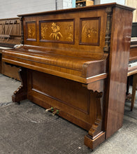 Load image into Gallery viewer, O Beyer-Rahnefeld Dresden Upright piano in Rosewood with Decorative inlay