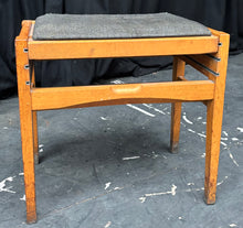 Load image into Gallery viewer, Mid Century Height Adjustable Stool