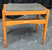 Load image into Gallery viewer, Mid Century Height Adjustable Stool