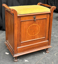 Load image into Gallery viewer, Antique Stool with storage