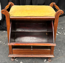 Load image into Gallery viewer, Antique Stool with storage