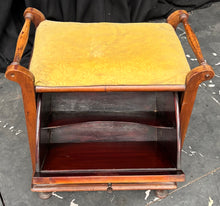 Load image into Gallery viewer, Antique Stool with storage