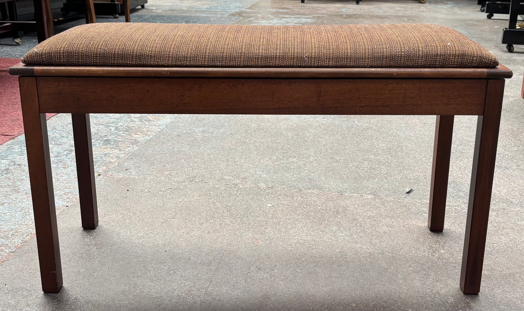 Mahogany Piano Bench with Storage